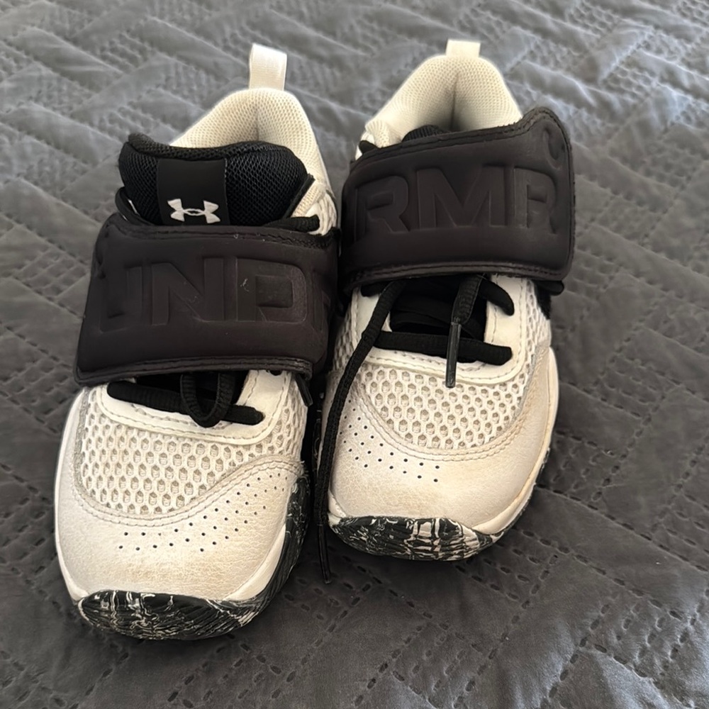 Under Armour Kids' Black and White Sneakers